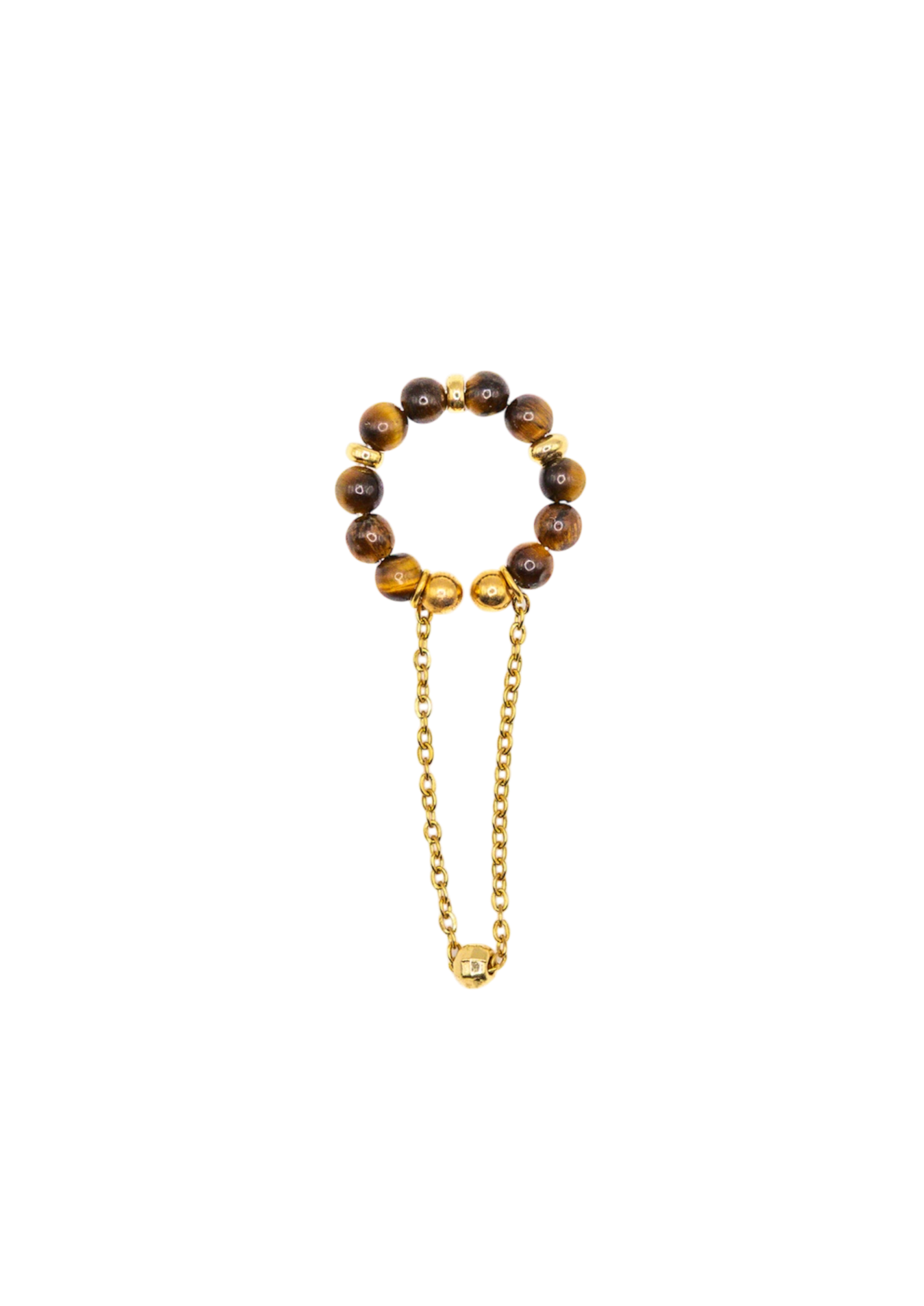 Earcuff Tera marrón y negro