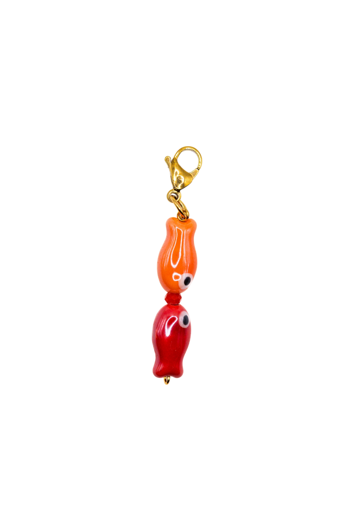Charm Fishkiss (naranja y rojo)