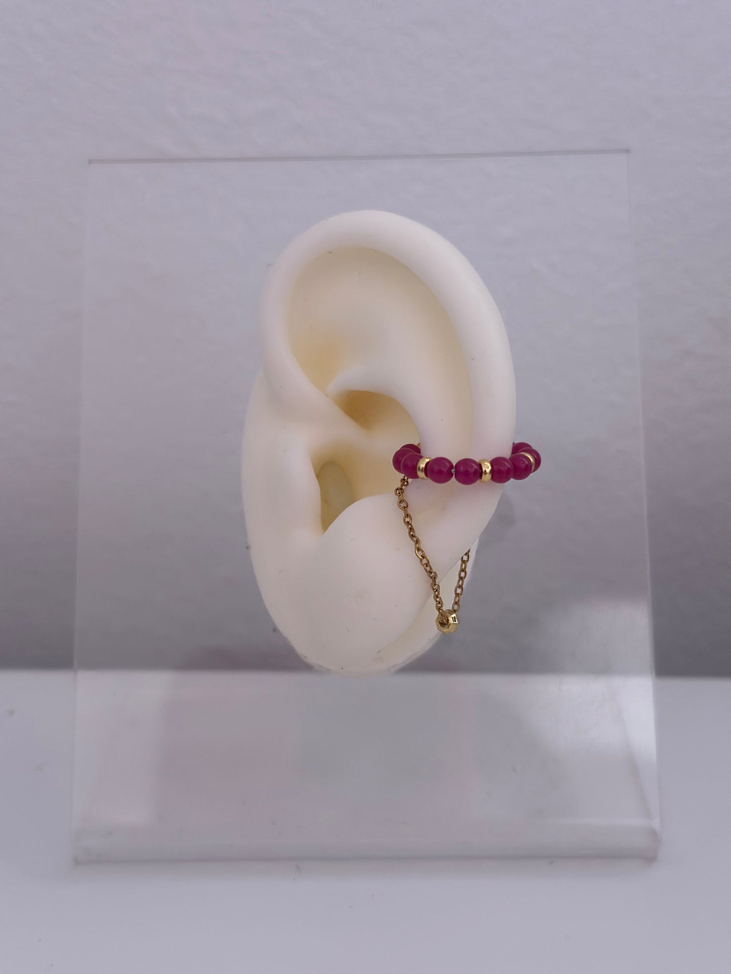 Earcuff Tera rosa