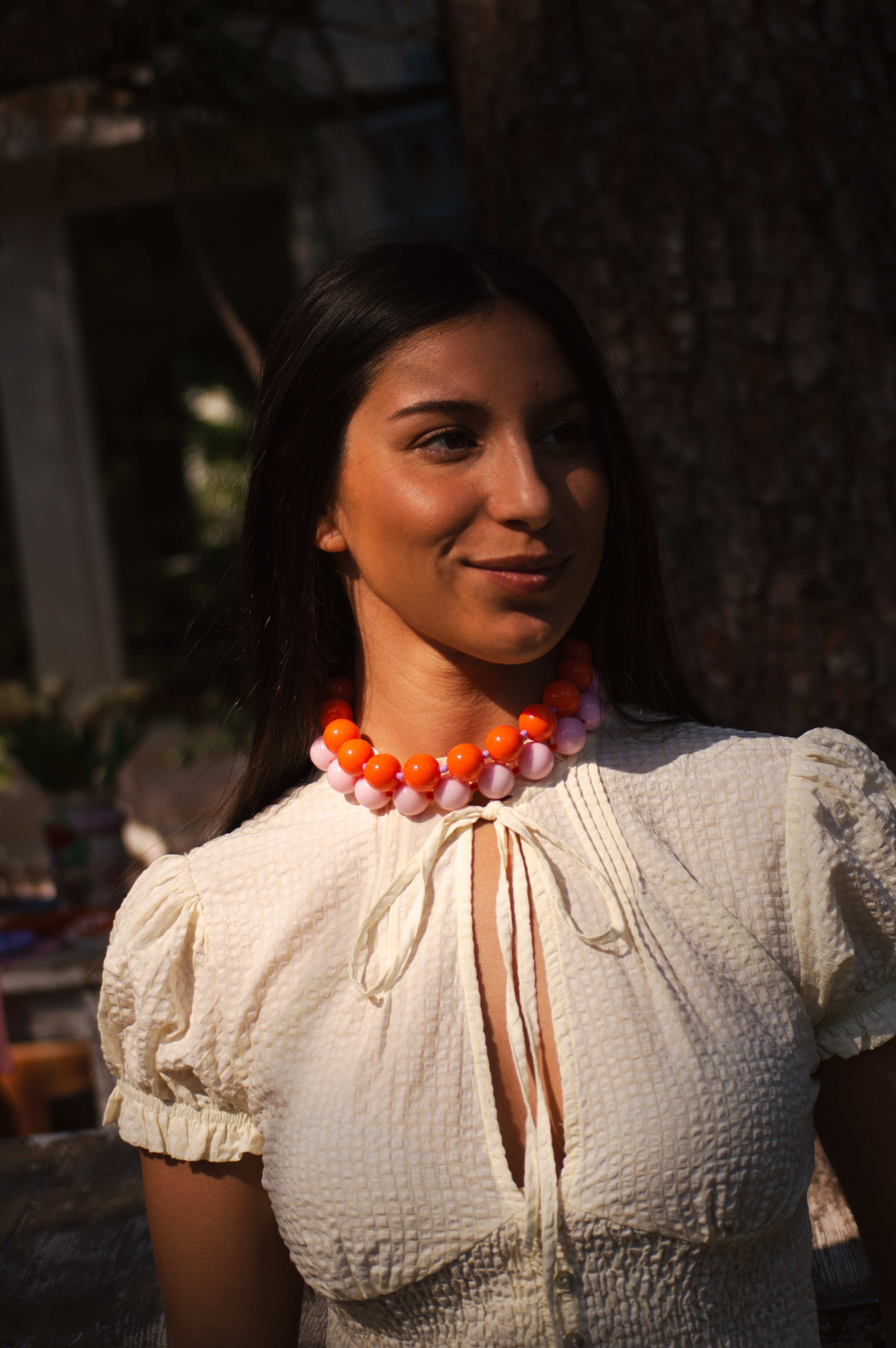 Collar Creta Summer naranja