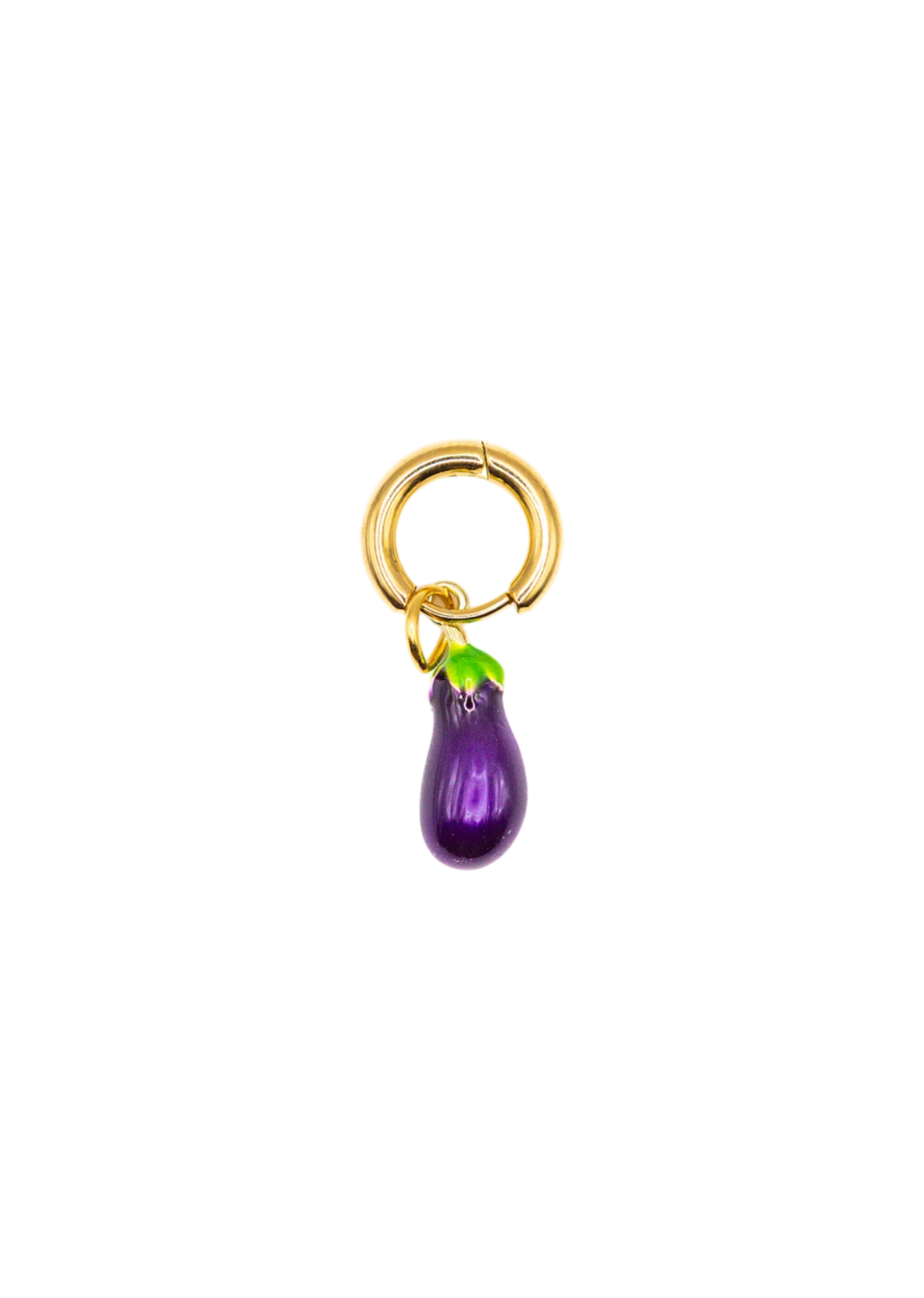 Pendiente mini berenjena