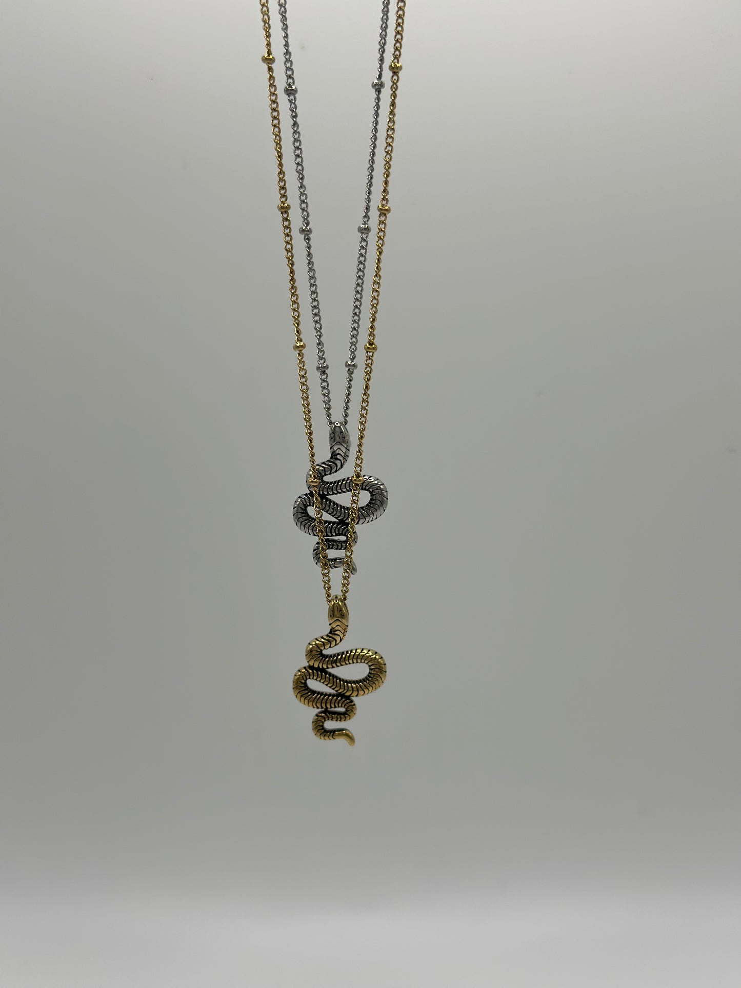 Collar serpiente silver