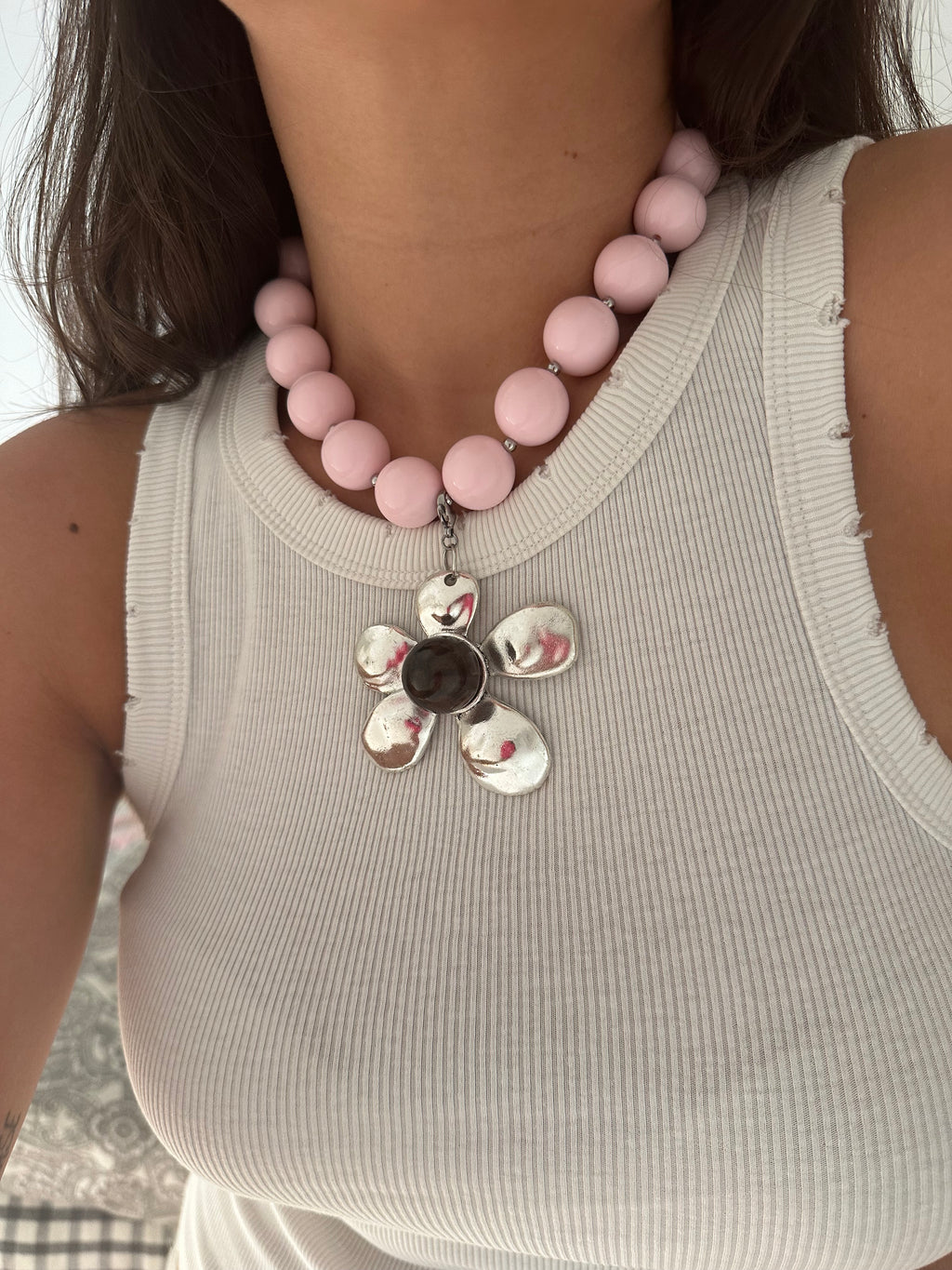Collar Creta rosa
