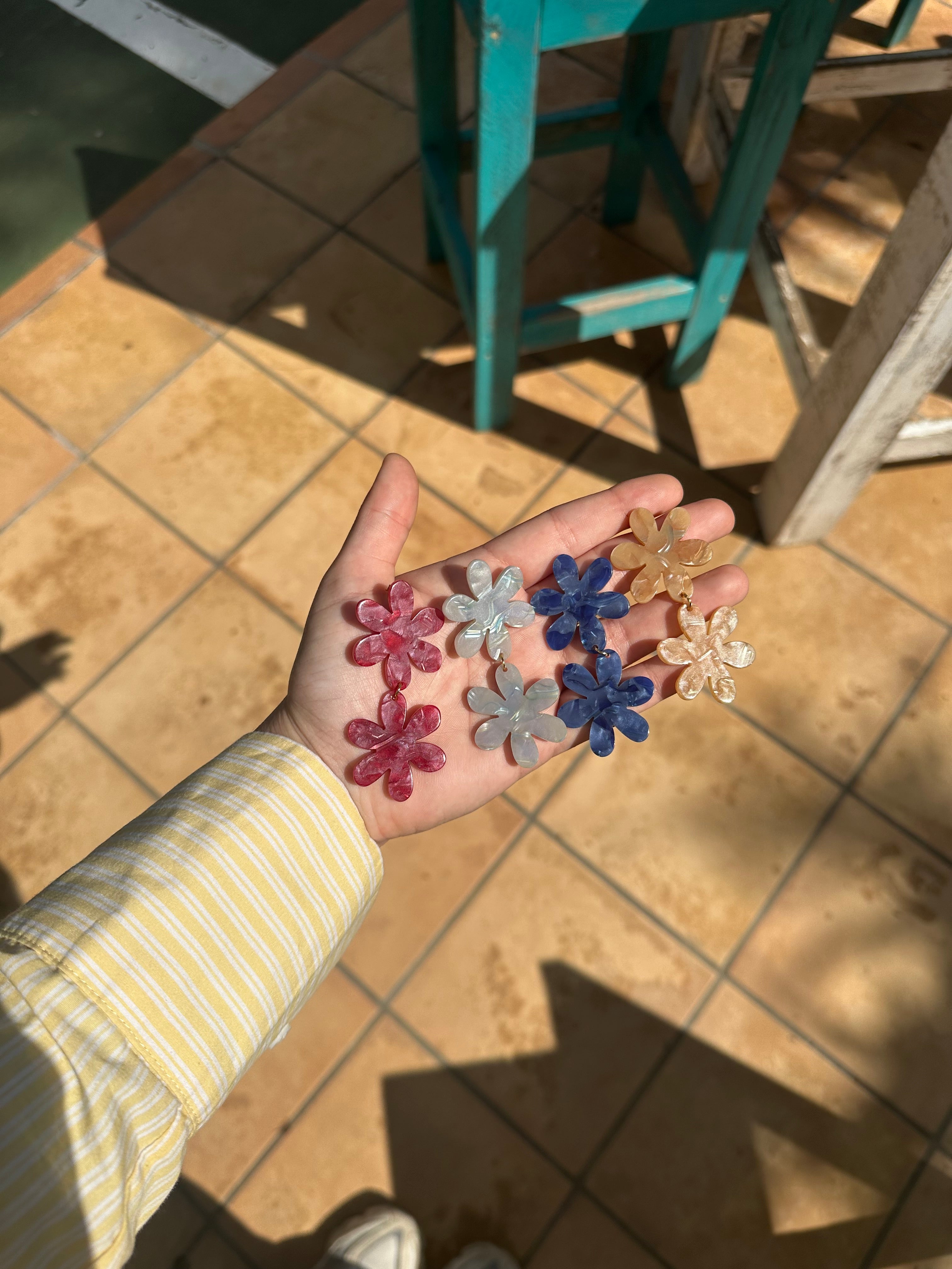 Pendiente Fiorelina Azul claro