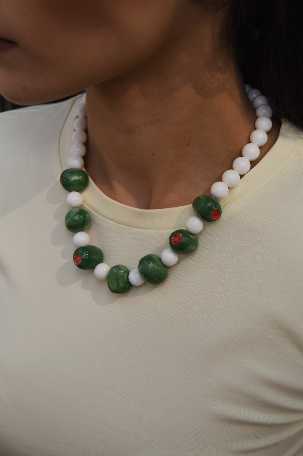 Collar Olivea blanco