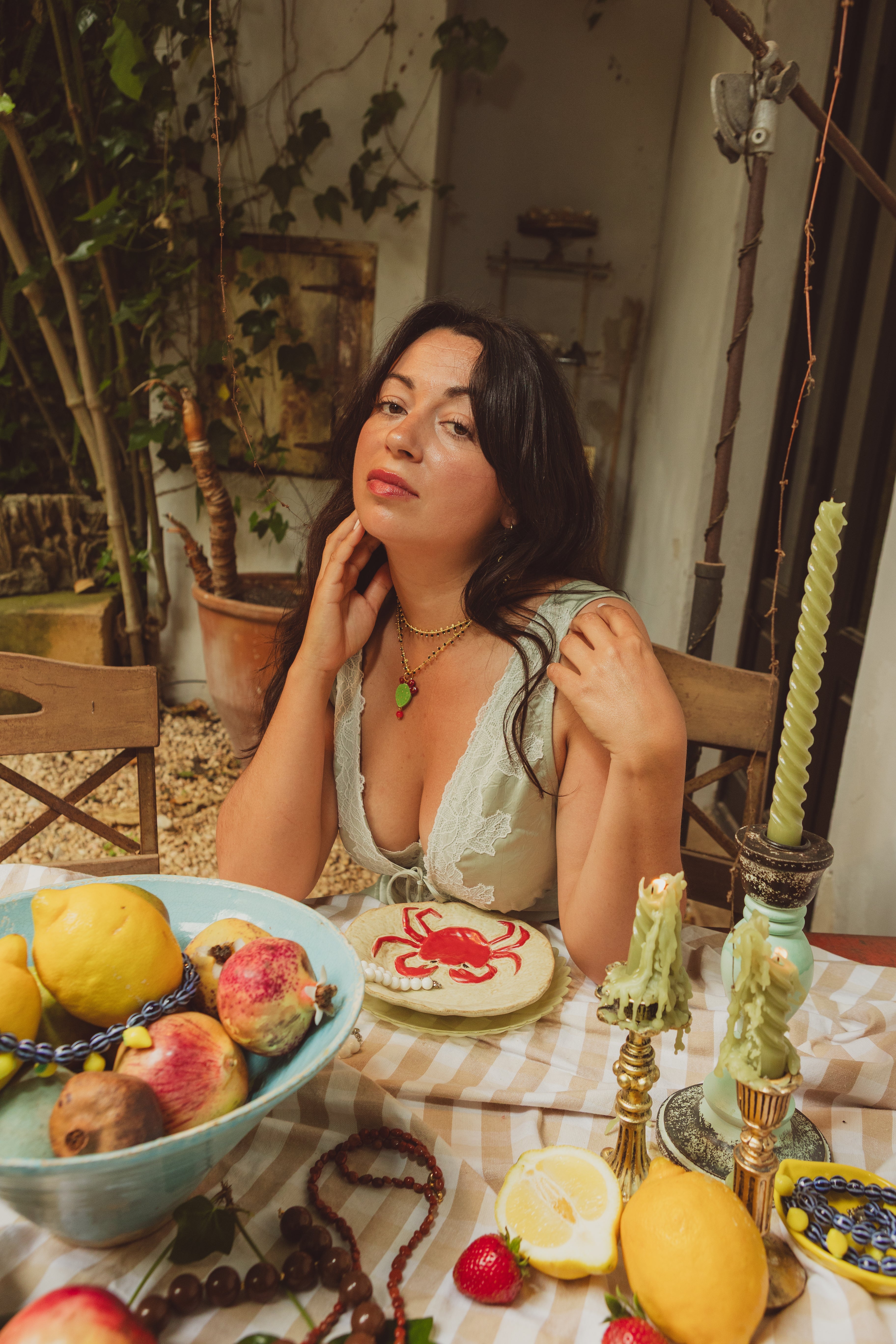 Collar Elaia (cadena negra)