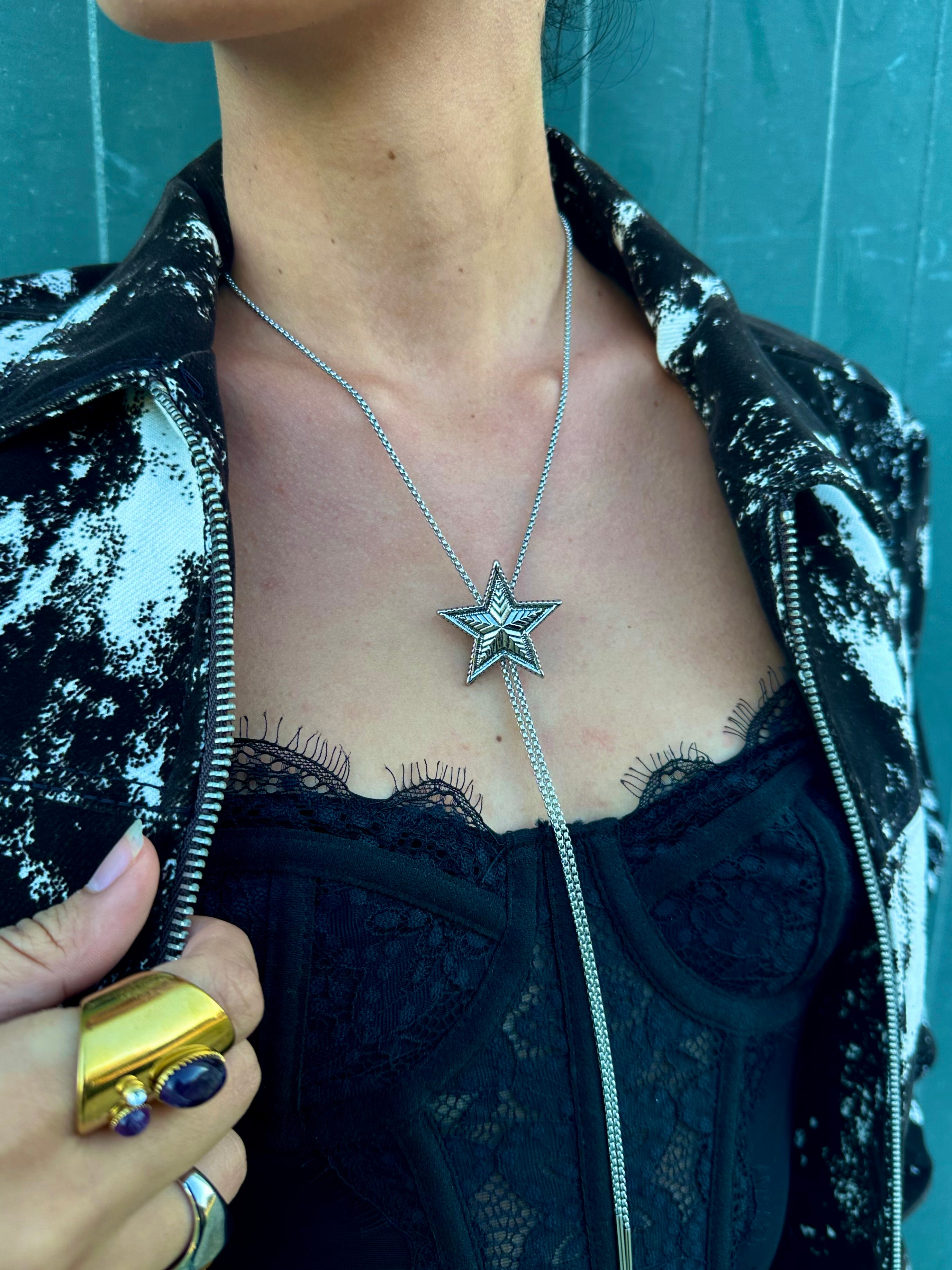 Collar Estrella Cow Boy Silver