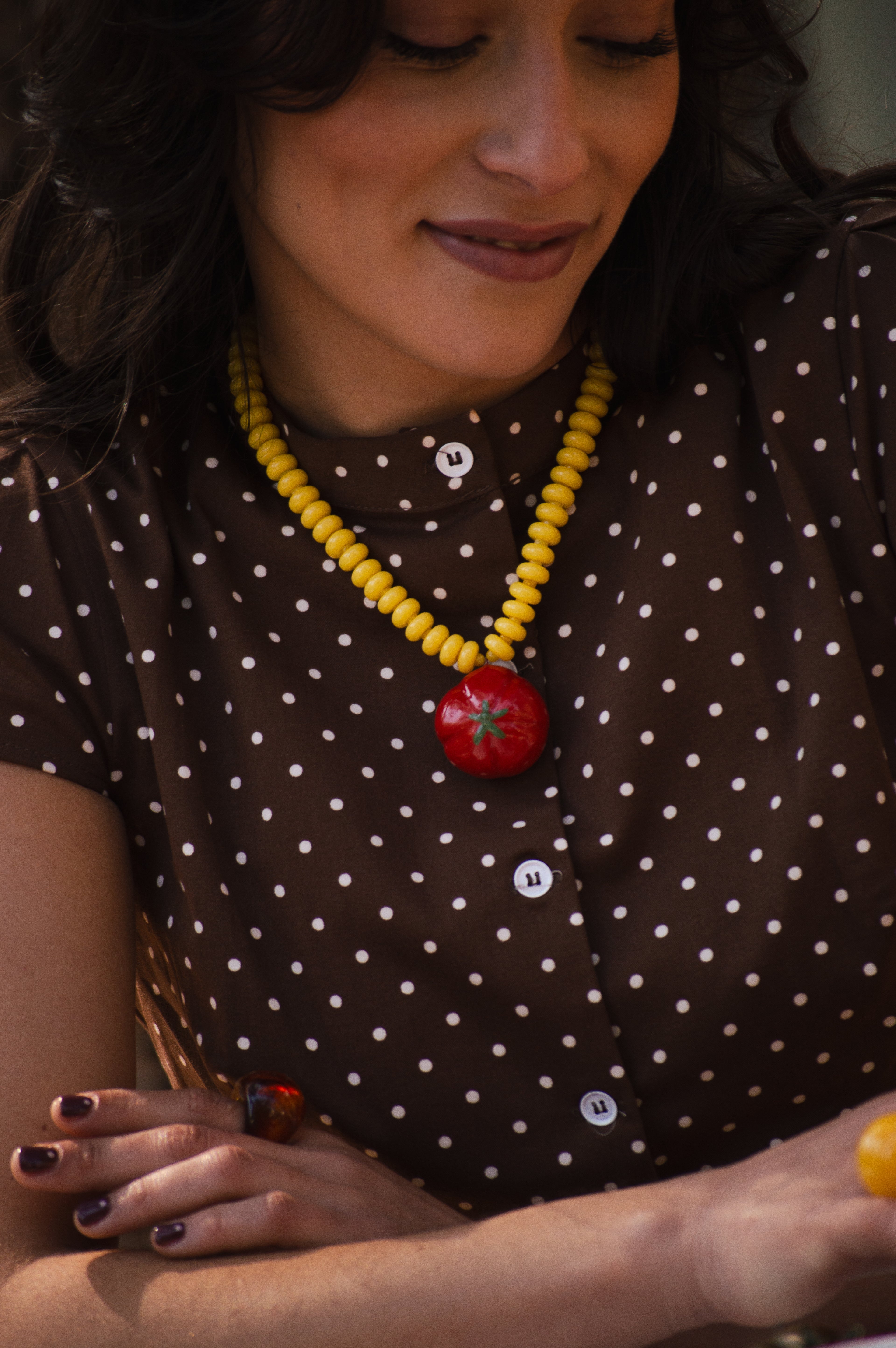 Collar Pomodoro amarillo