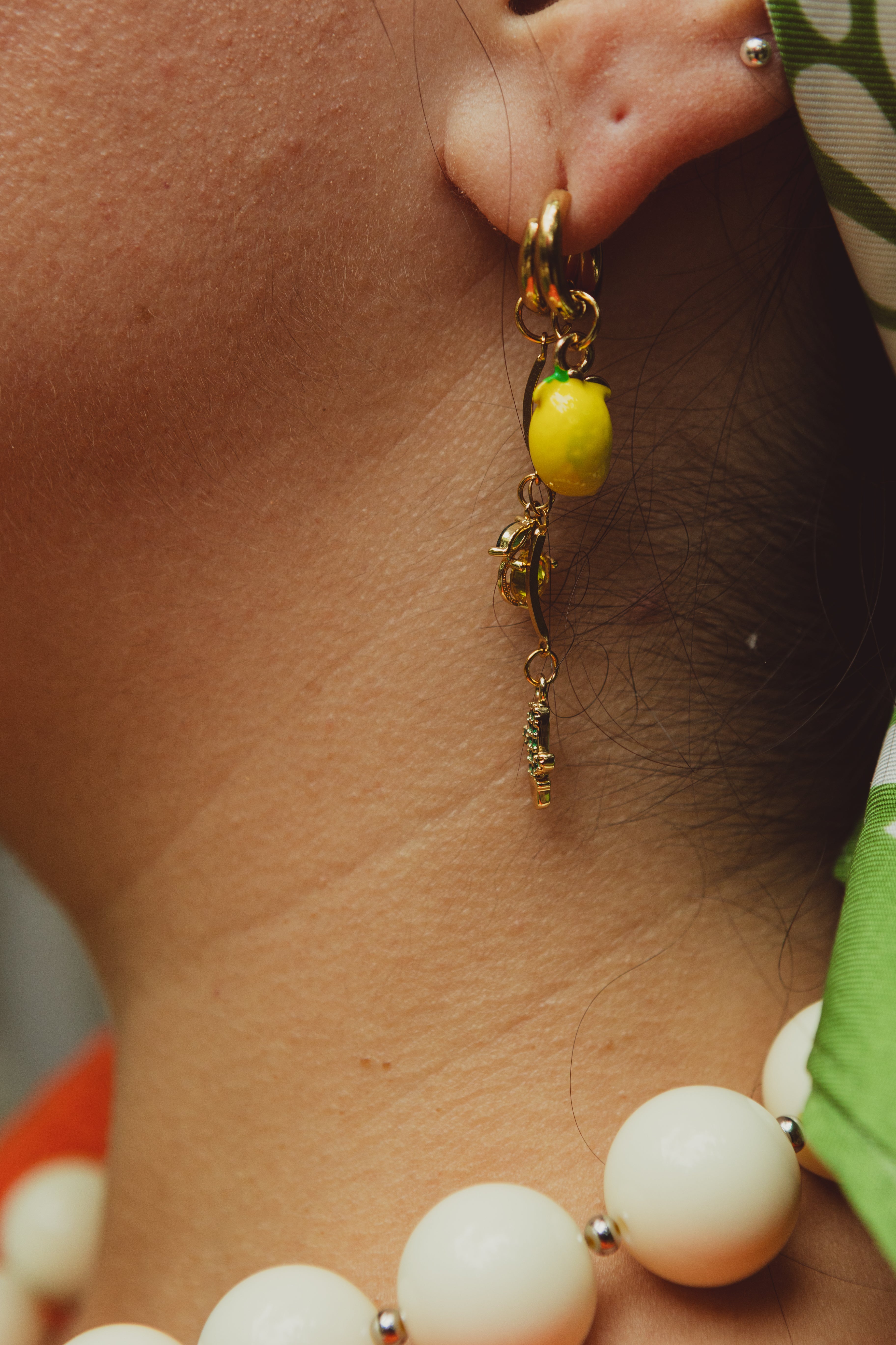 Pendiente mini limón
