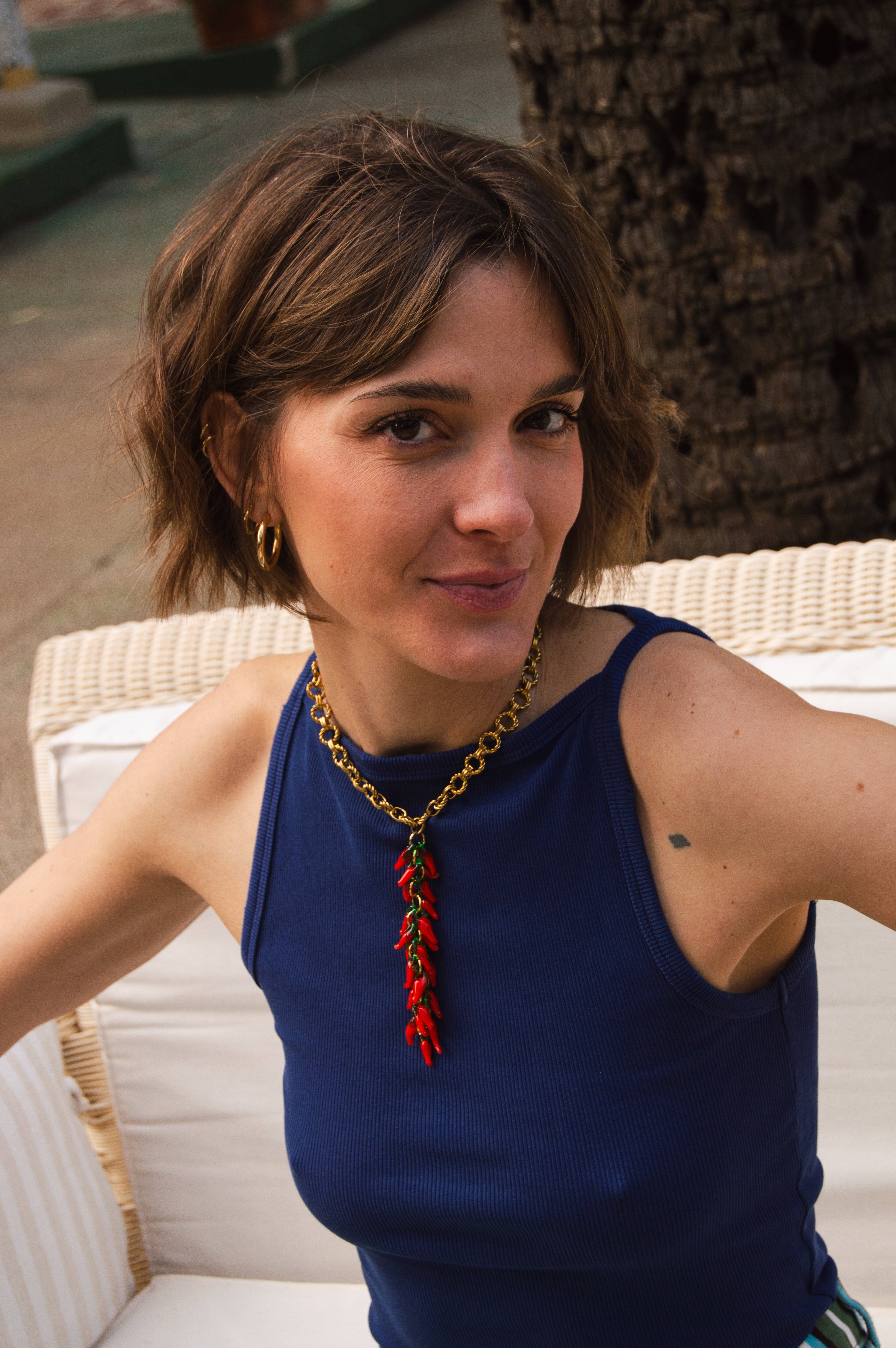 Collar Fuego vivo golden