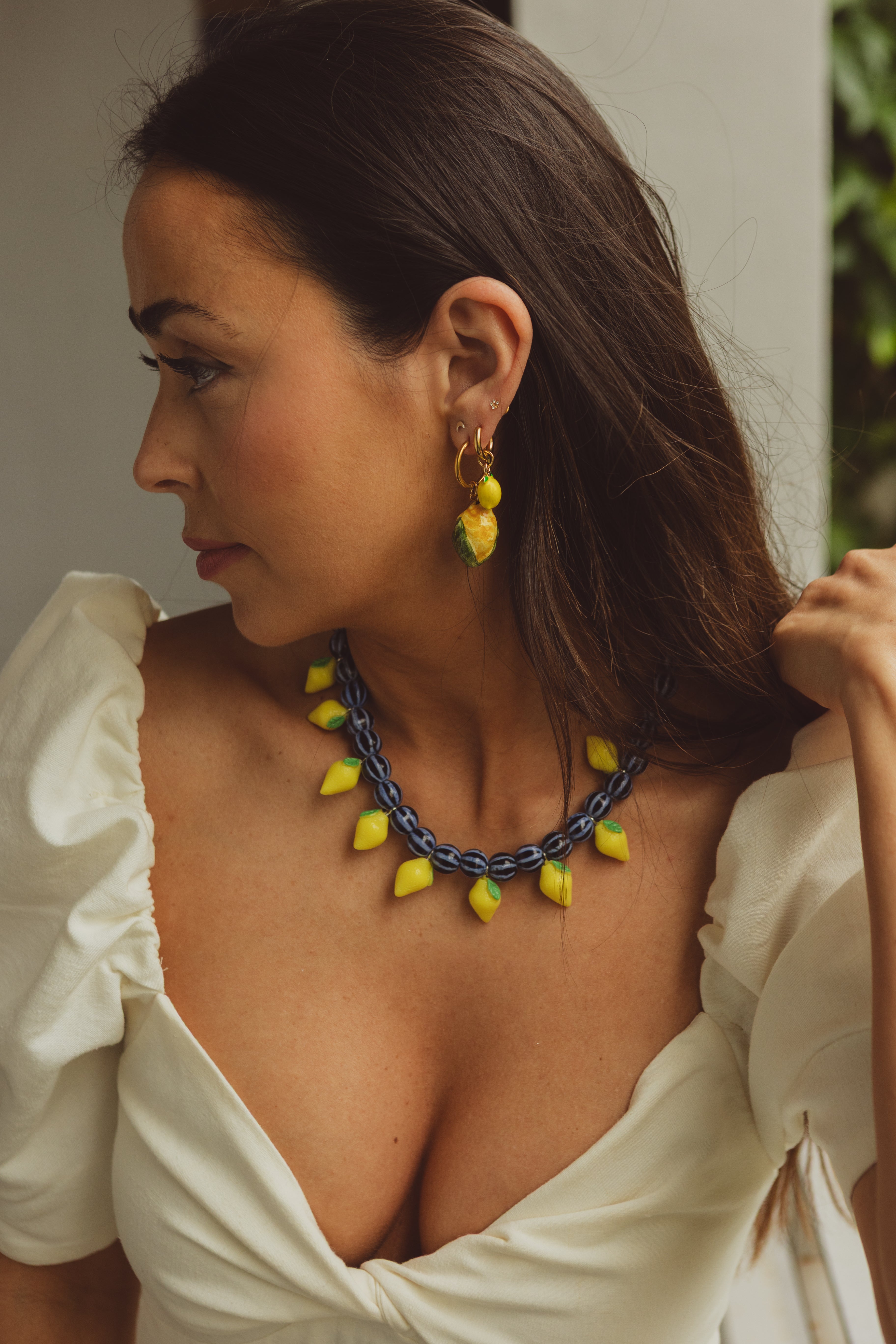 Pendiente mini limón